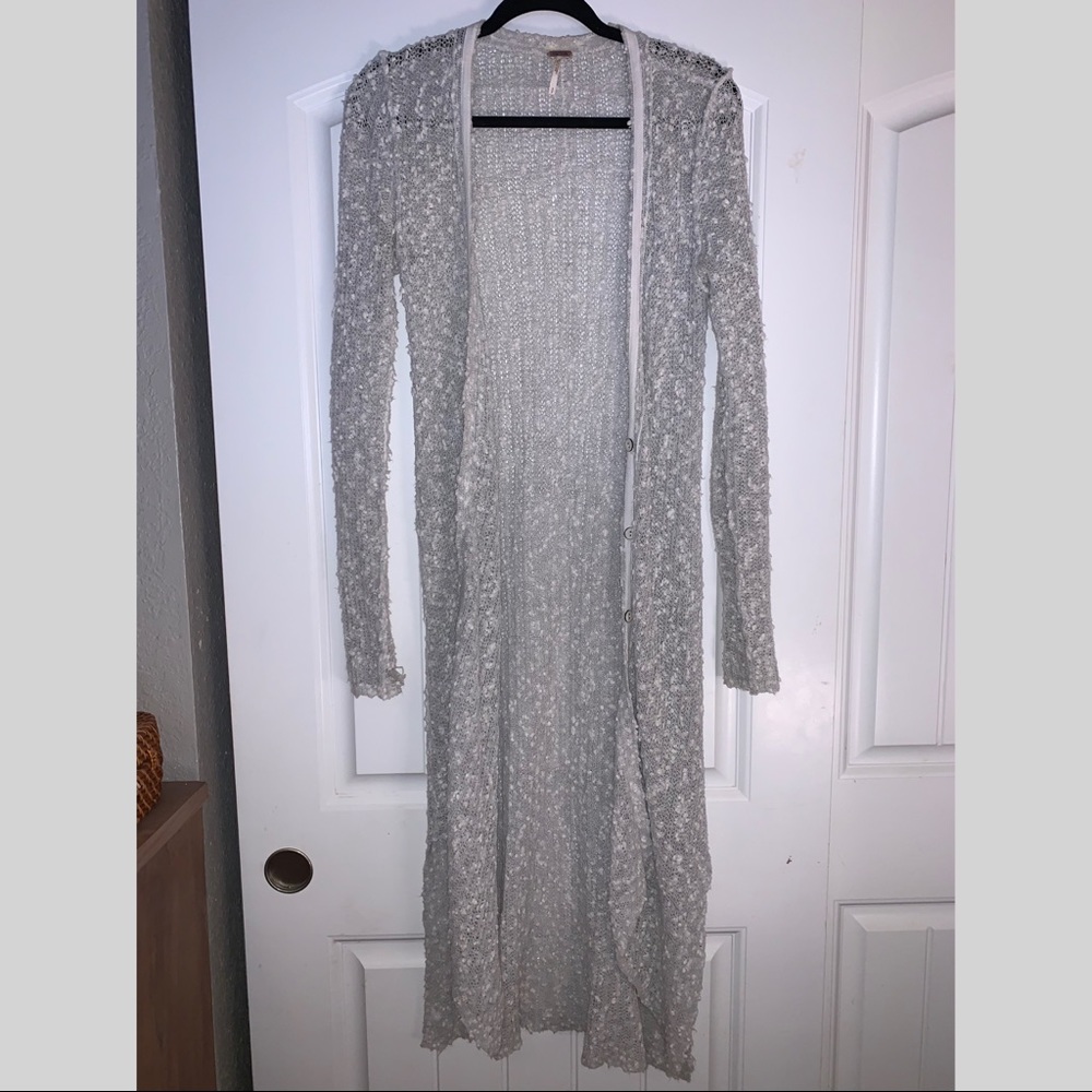 Free people grey bounce duster